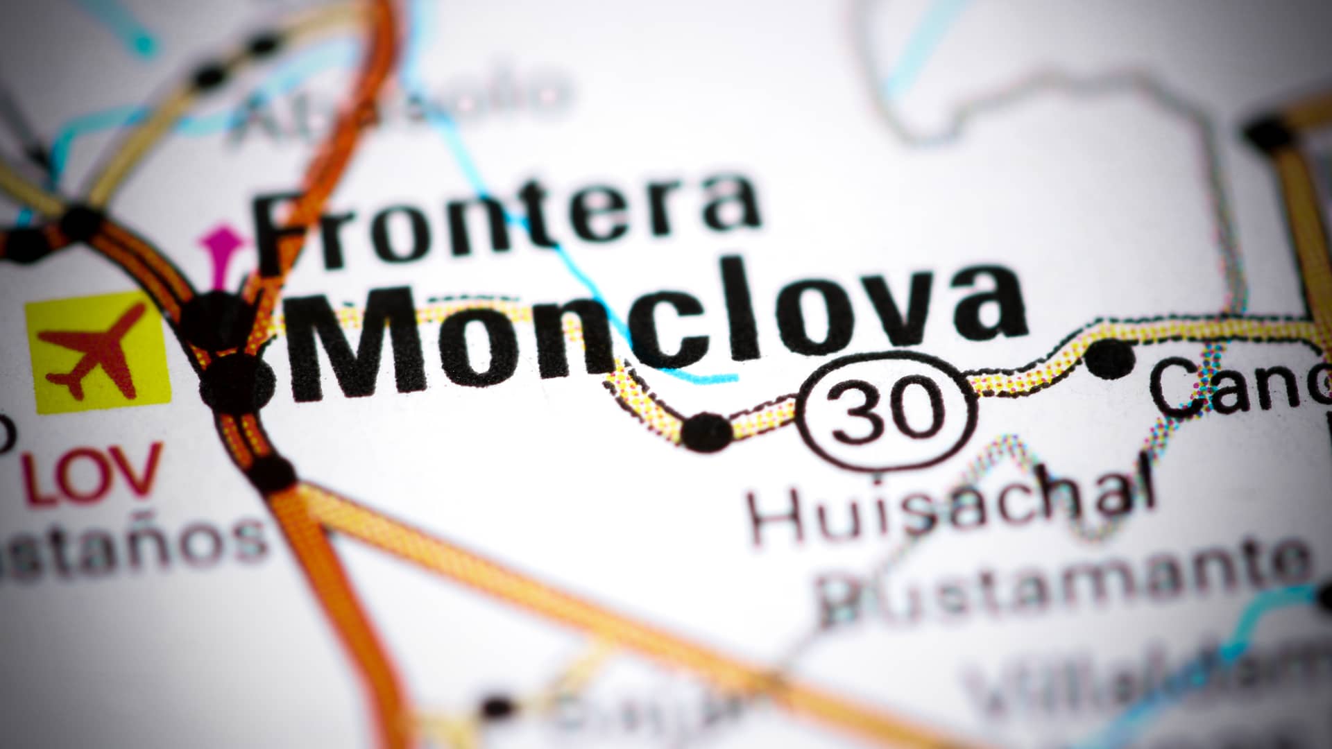 Localizacion de Monclova en el mapa para representar las sucurslaes de sky en esa localidad